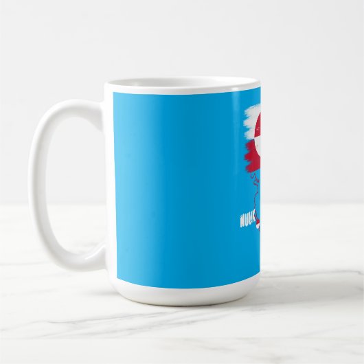 Grönland nuuk vintage Flagge  Kaffeetasse (Links)