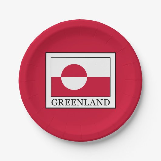 Grönland Pappteller (Vorderseite)