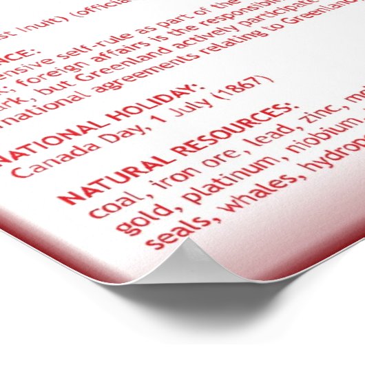 Grönland Poster (Ecke)