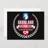 Grönland Postkarte (Vorne/Hinten)