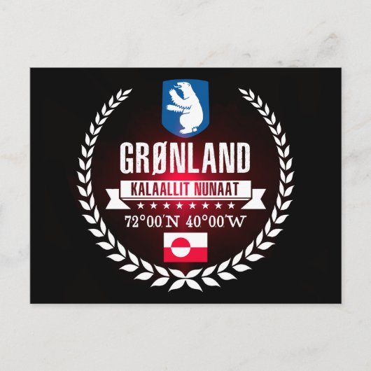 Grönland Postkarte (Vorderseite)