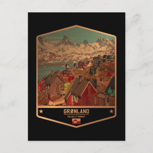 Grönland Postkarte (Vorderseite)