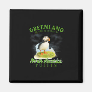 Grönland Reise Souvenir Papageientaucher Arktische Magnet