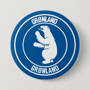 Grönland-RundEmblem Button