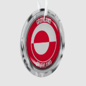 Grönland-RundEmblem Ornament (Vorderseite)