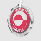 Grönland-RundEmblem Ornament (Vorderseite)