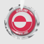 Grönland-RundEmblem Ornament (Vorderseite)