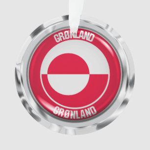 Grönland-RundEmblem Ornament