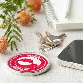 Grönland-RundEmblem Schlüsselanhänger (Seite)