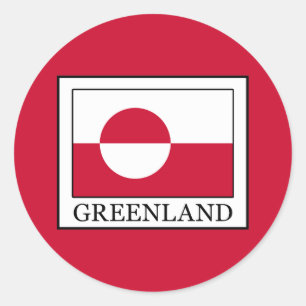 Grönland Runder Aufkleber