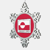Grönland Schneeflocken Zinn-Ornament (Rechts)