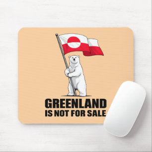 Grönland steht nicht zum Verkauf Eisbär mit Flagge Mousepad