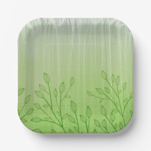 Grönland-Stille: Nature-Inspiriert Modedesign Pappteller (Vorderseite)