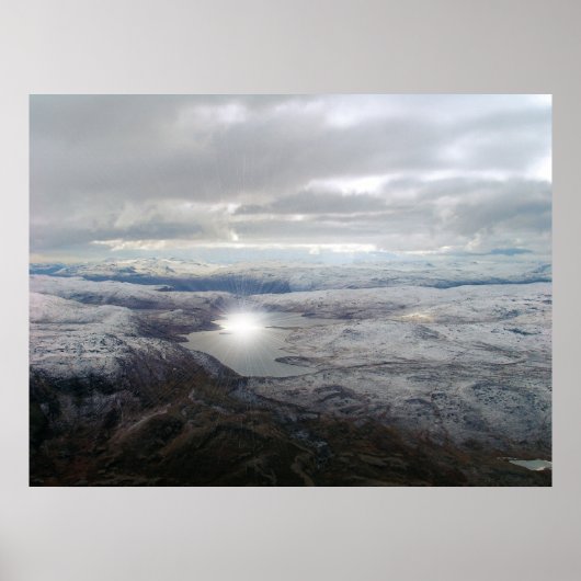 Grönland Sunburst Poster (Vorne)