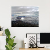 Grönland Sunburst Poster (Heimbüro)