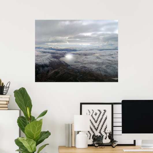 Grönland Sunburst Poster (Heimbüro)