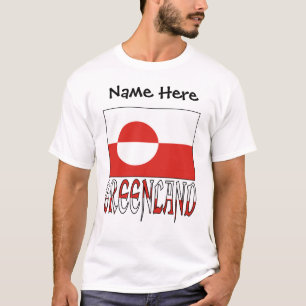 Grönland und Grönländer-Flagge Personalisiert T-Shirt
