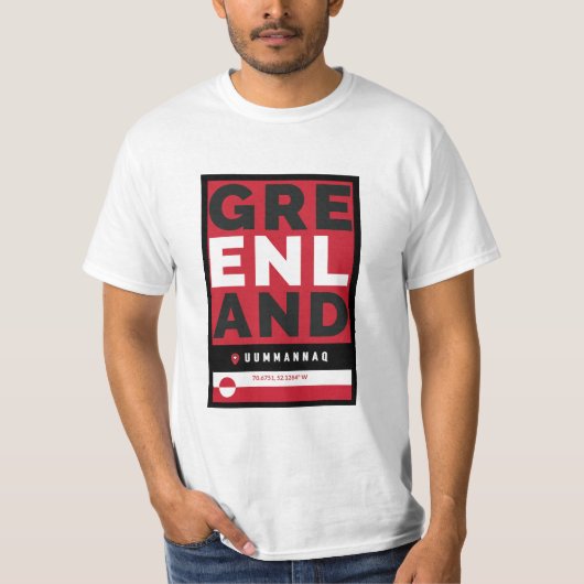 Grönland Uummannaq Arktis Reiseziel T-Shirt (Vorderseite)