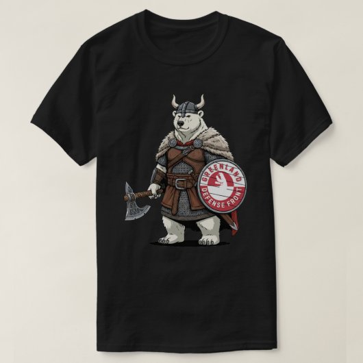Grönland-Verteidigungsfront T-Shirt (Design vorne)