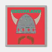 GRÖNLAND, Viking Head Magnet (Vorne)