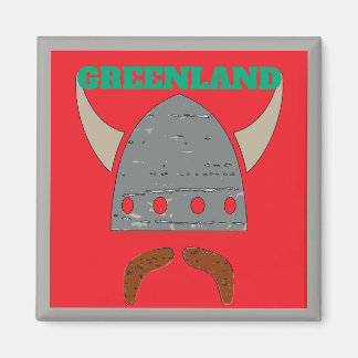 GRÖNLAND, Viking Head Magnet