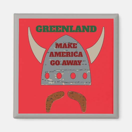 GRÖNLAND, Viking Head Magnet (Vorne)
