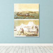 Grönland: Walfischerei und Siegel-Jagd, ab 'L Leinwanddruck (Insitu (Holzboden))