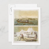 Grönland: Walfischerei und Siegel-Jagd, ab 'L Postkarte (Vorne/Hinten)