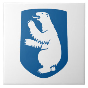 Grönland Wappen Arme Landesymbol Emblem Flagge Den Fliese