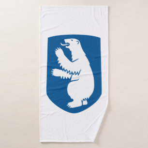 Grönland Wappen Landes Symbol Emblem Flagge Dänema Badehandtuch