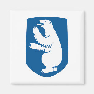 Grönland Wappen Landes Symbol Emblem Flagge Den Magnet