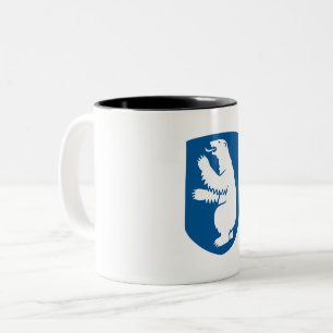 Grönland Wappen Landeswappen Symbol Emblem Flagge Zweifarbige Tasse