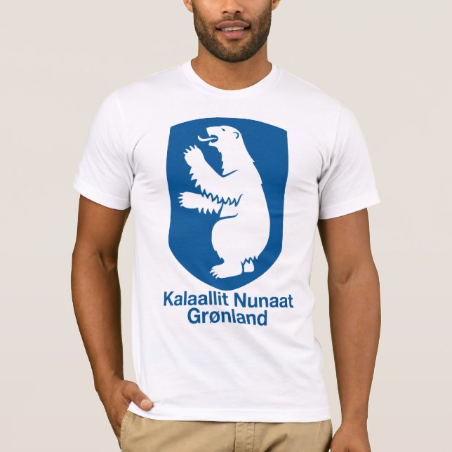 Grönland-Wappen T - Shirt (Vorderseite)