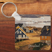 Grönlanddorf, landschaftliches Foto Schlüsselanhänger (Vorderseite)