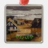 Grönlanddorf Weihnachten Ornament Aus Metall (Vorne)
