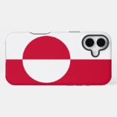 Grönländer Flagge iPhone Hülle (Rückseite (Horizontal))