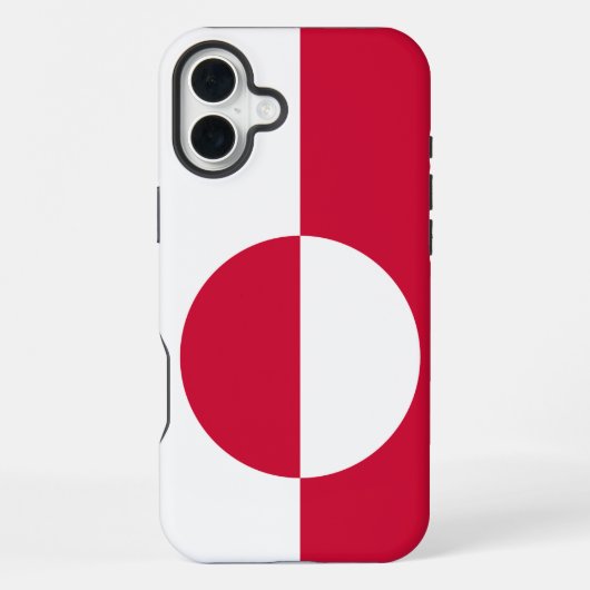 Grönländer Flagge iPhone Hülle (Rückseite)