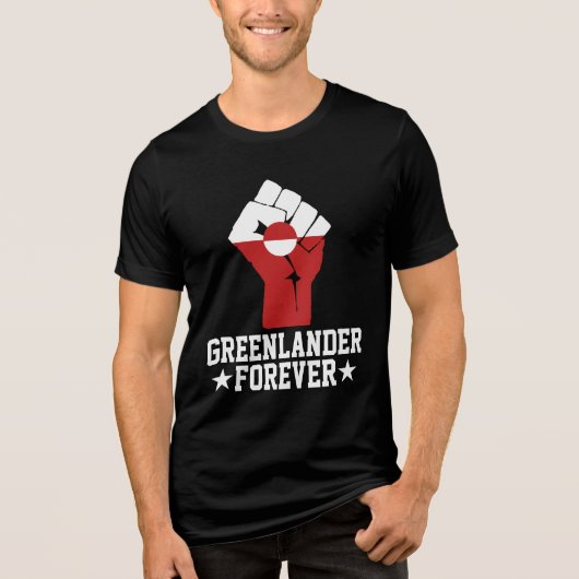 Grönländer Forever - Grönland Unterstützung Tri-Blend Shirt (Vorderseite)