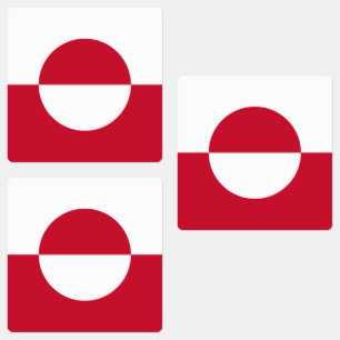 Grönlandflagge Etiketten