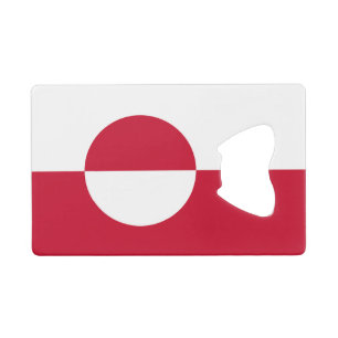 Grönlandflagge Geldbeutel Flaschenöffner