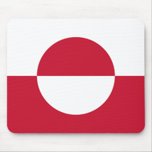 Grönlandflagge Mousepad