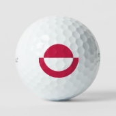 GrönlandflaggenEmblem Golfball (Vorderseite)