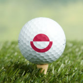 GrönlandflaggenEmblem Golfball (Insitu T-Shirt)