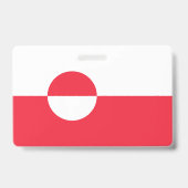 Grönländische Flagge Ausweis (Rückseite)