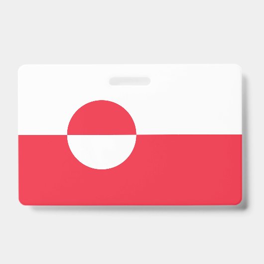 Grönländische Flagge Ausweis (Vorderseite)