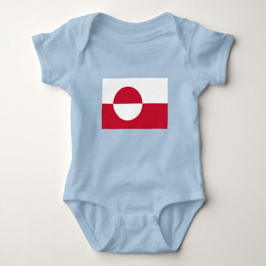 Grönländische Flagge Baby Strampler (Vorderseite)
