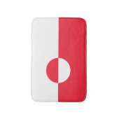 Grönländische Flagge Badematte (Vorderseite Vertikal)