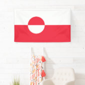 Grönländische Flagge Banner (Insitu)