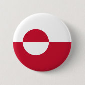 Grönländische Flagge Button (Vorderseite)