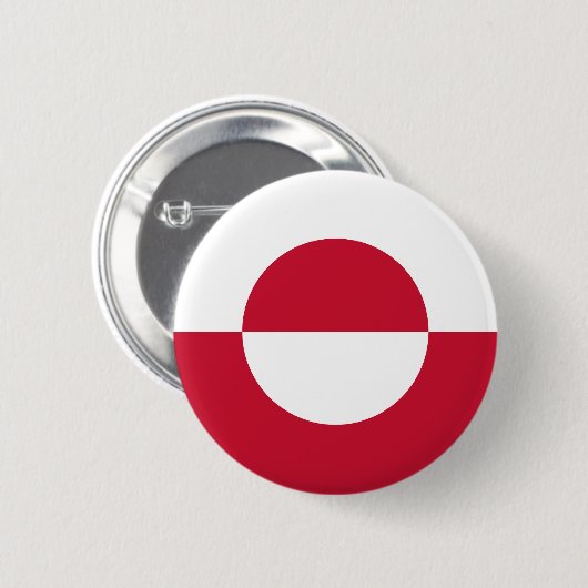 Grönländische Flagge Button (Vorne & Hinten)
